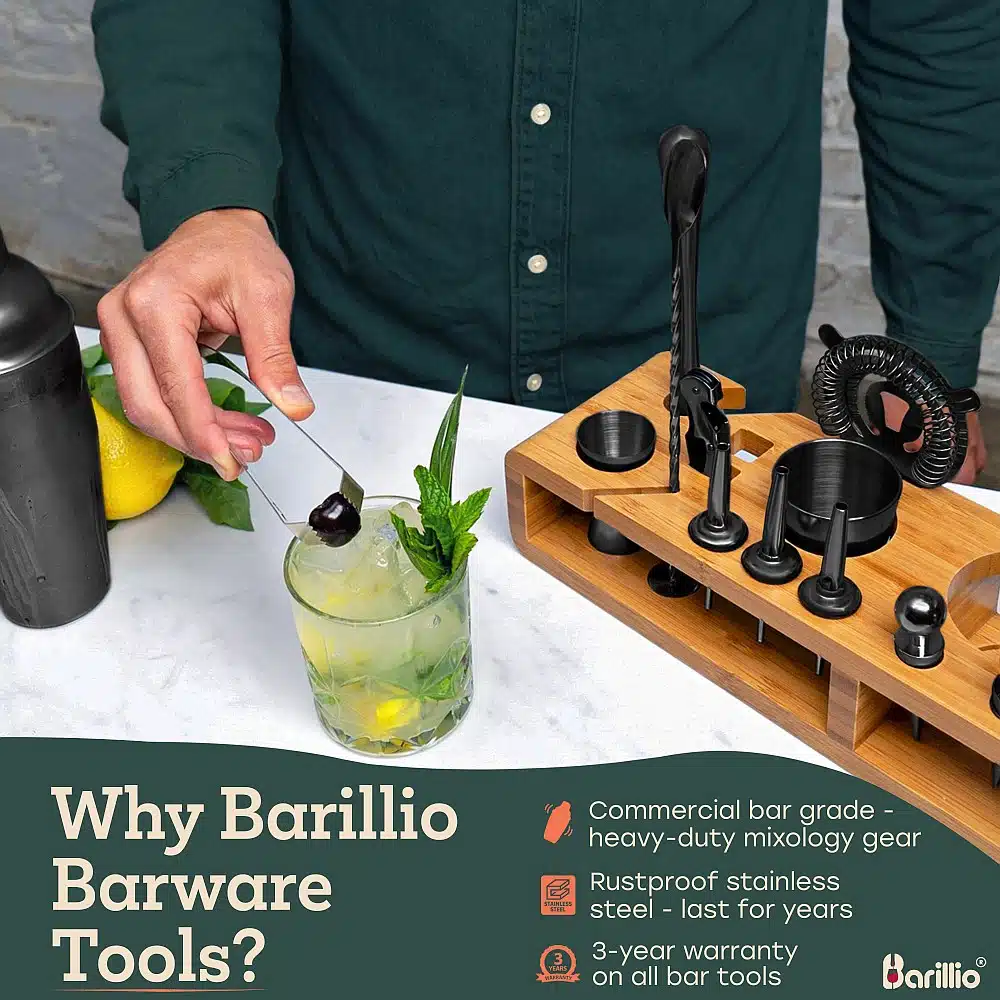 30pcs Mixology Bartender Kit With Stand 25oz Bar Set Cocktail