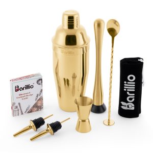 Barillio® Cocktail Shaker Set Drink Mixer (Gold)