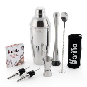 Barillio® Cocktail Shaker Set Drink Mixer (Silver)