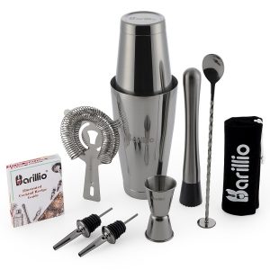 Barillio® Cocktail Shaker Set: Boston Shaker (Black)