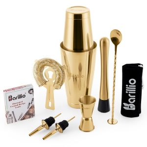 Barillio® Cocktail Shaker Set: Boston Shaker (Gold)