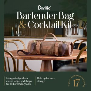 Barillio® Travel Bartender Kit With Canvas Bag