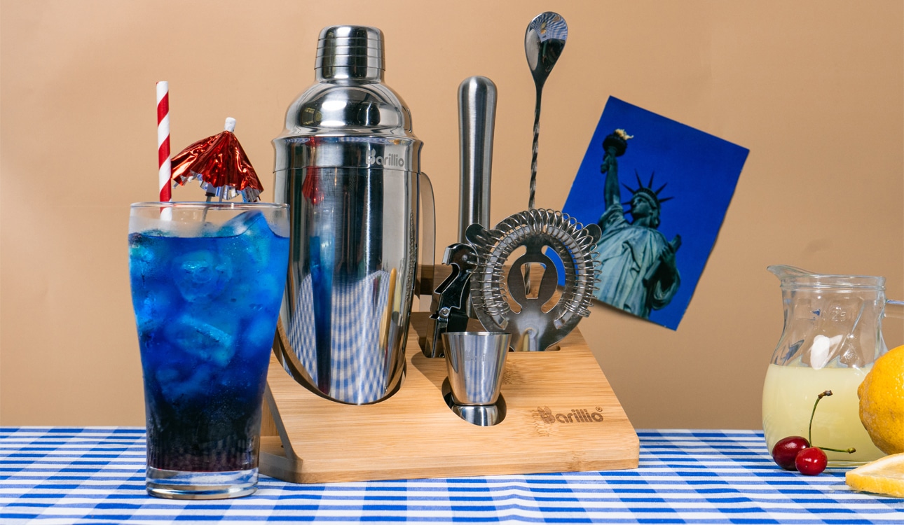 4th Of July Drink- Red, White And Blue Cocktail By Barillio